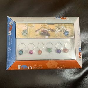New, never opened, beautiful wine charms